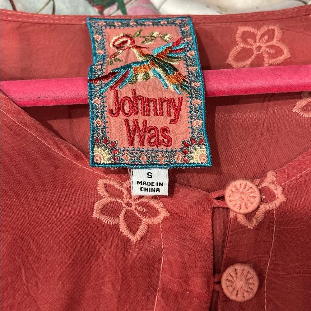 Vintage Johnny Was Floral Button bohemian Blouse. S - Picture 8 of 8